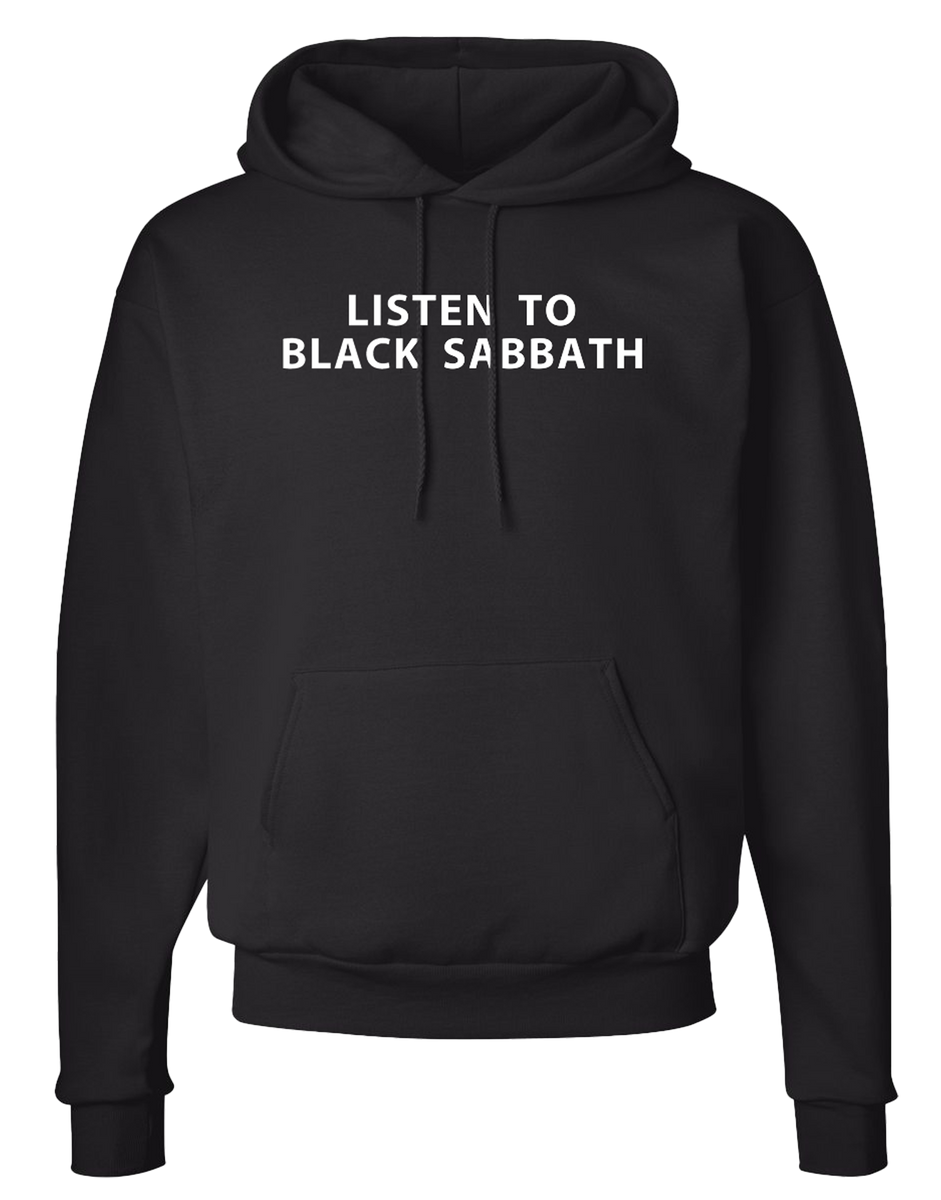 LISTEN TO BLACK SABBATH 'PULLOVER HOODIE' – Inferno