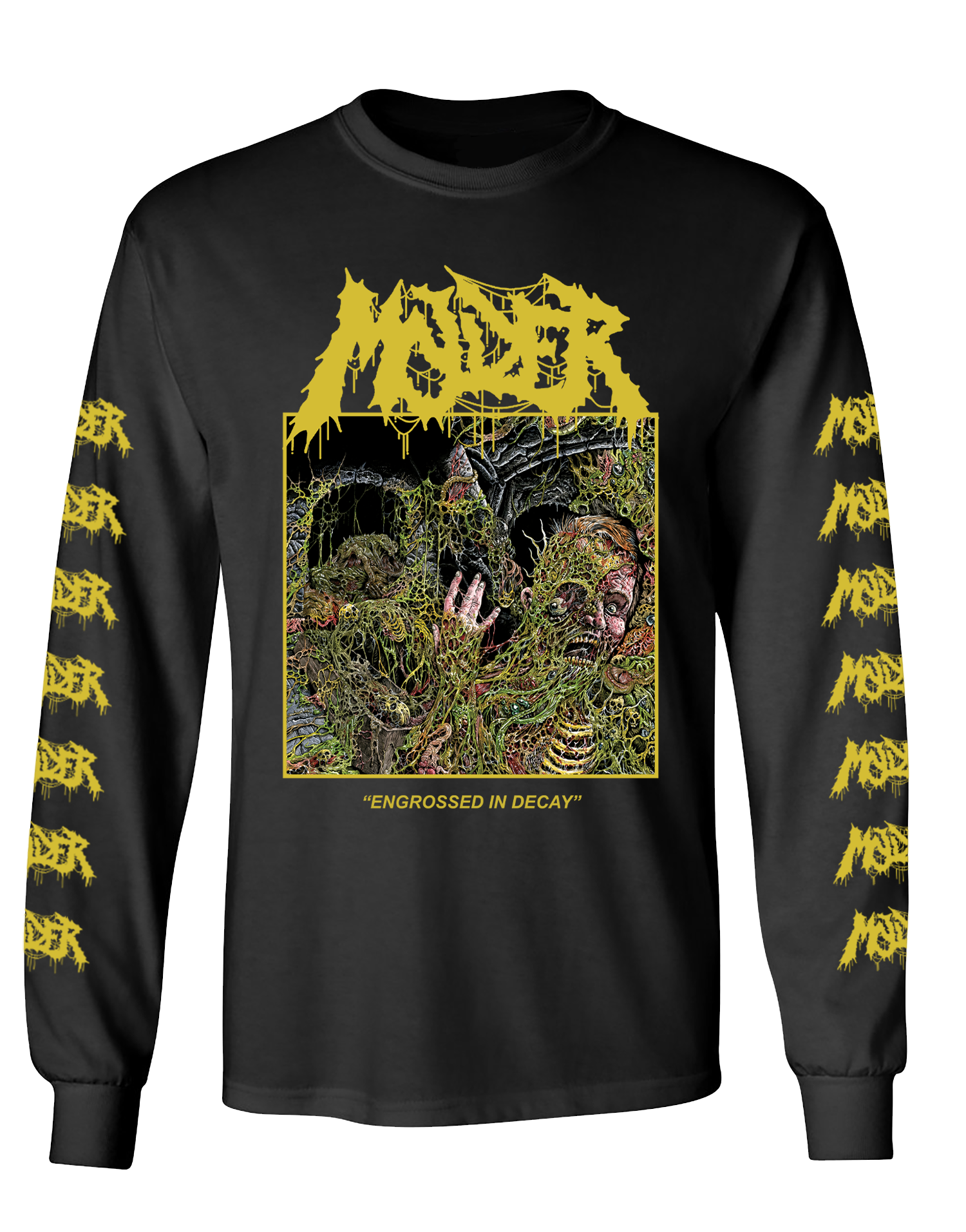 MOLDER - \'ENGROSSED IN DECAY FULL COLOR\' L/S – Inferno Screen Printing